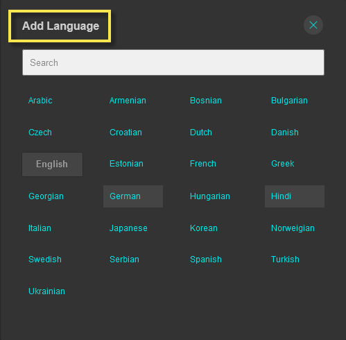 Choosing an additional language